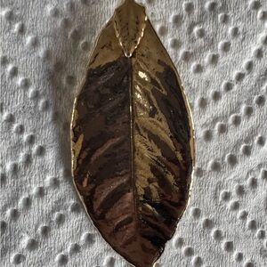 Pendant, gold leaf, 1980s